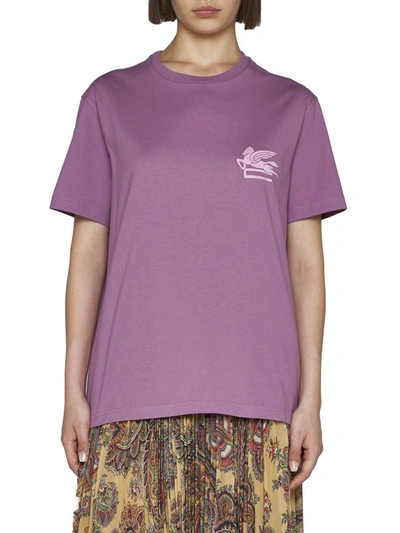 Shop Etro T-shirts And Polos In Pink