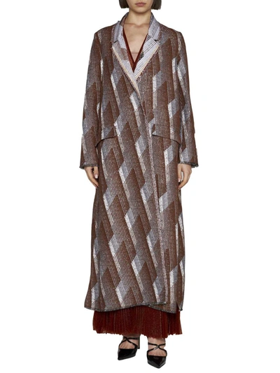Shop Forte Forte Coats In Brown