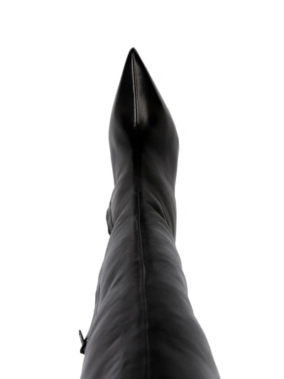Givenchy Elevated Over-the-knee Wedge Boots In Black