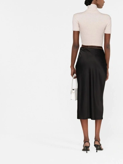 Shop Jacquemus Skirt In Black