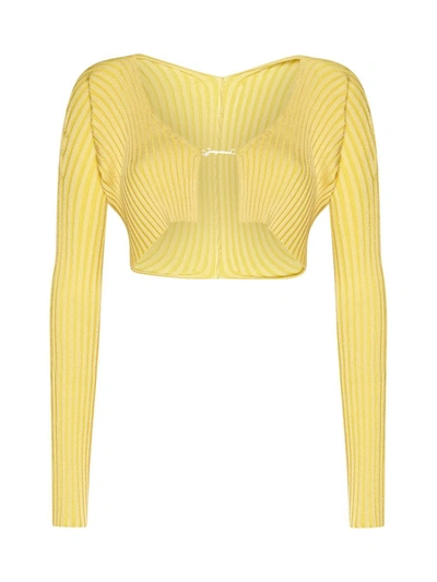 Shop Jacquemus Sweaters In Light Yellow