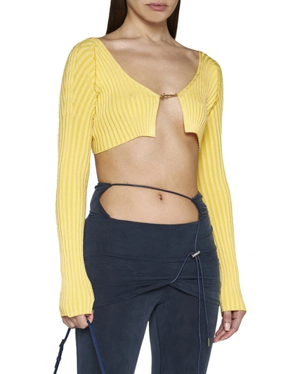 Shop Jacquemus Sweaters In Light Yellow