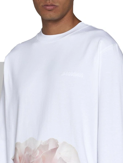 Shop Jacquemus T-shirts And Polos In Big Rose White