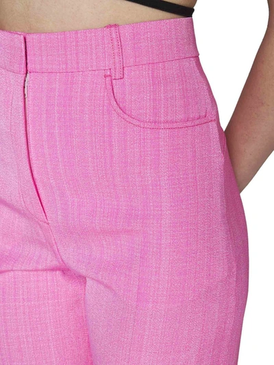 Shop Jacquemus Trousers In Pink