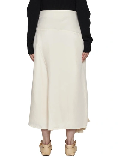 Shop Jil Sander Skirts In White Candle