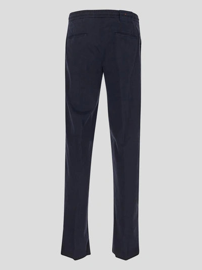 Shop Kiton Trousers In Blue