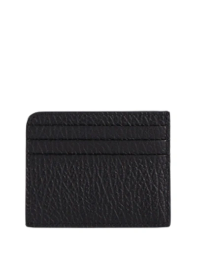 Shop Maison Margiela Women's Cad Holder In Black Grained Leather
