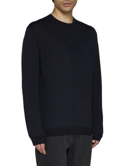 Shop Malo Sweaters In Blu Diesel