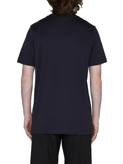 Shop Marni T-shirts And Polos In Blublack