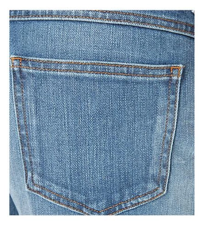 Shop Valentino Rockstud Boyfriend High-rise Jeans In Blue