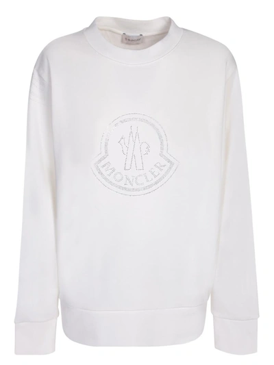 Shop Moncler Sweatshirts In White