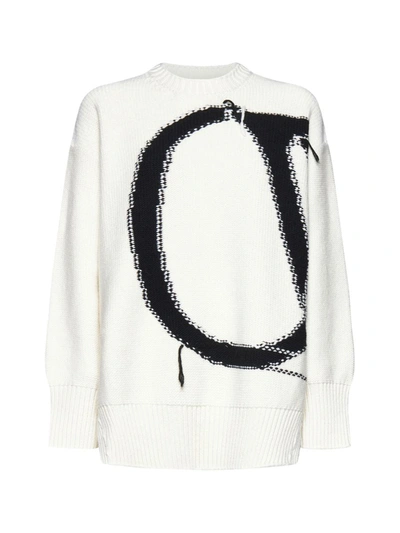 Shop Off-white Off White Sweaters In White A Black