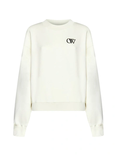 Shop Off-white Off White Sweaters In Beige
