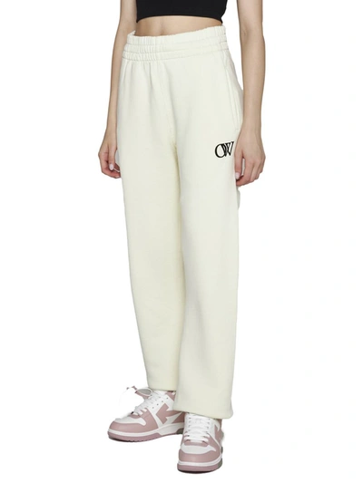 Shop Off-white Off White Trousers In Beige
