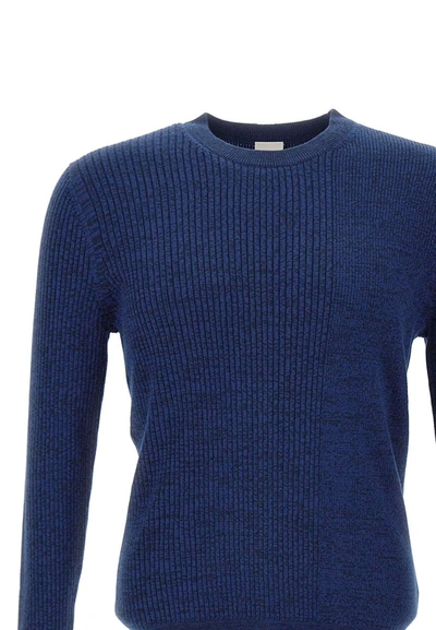Shop Paul Smith Wool And Cotton Sweater In Blue