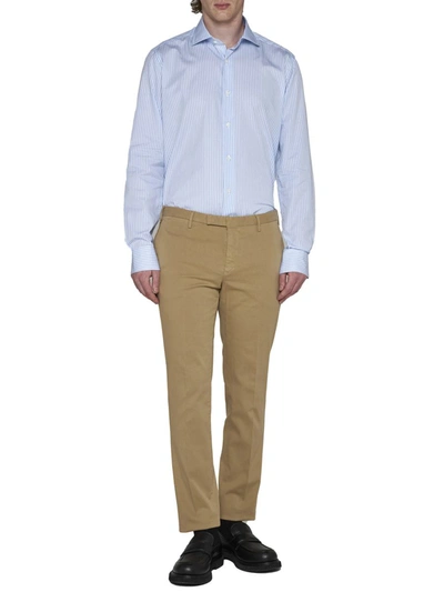 Shop Pt Torino Trousers In Arachide