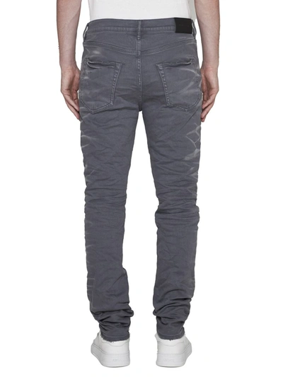 Shop Purple Brand Jeans In Charcoal Faded Side Seam