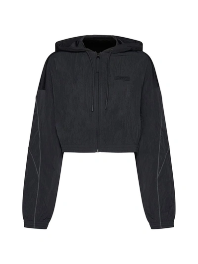Reebok Long-sleeved Casual Jacket In Black