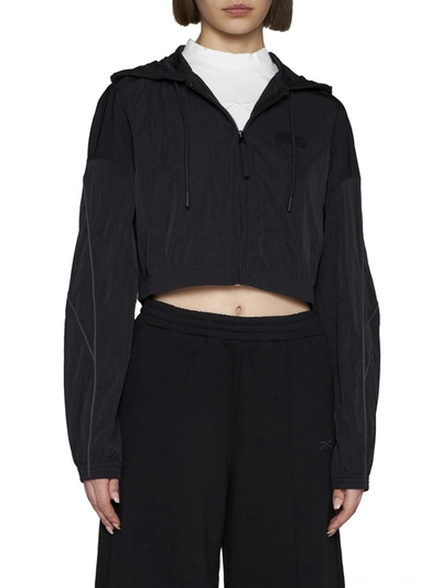 Reebok Long-sleeved Casual Jacket In Black