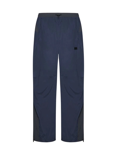 Shop Reebok Trousers In Anthracite Blue Navy