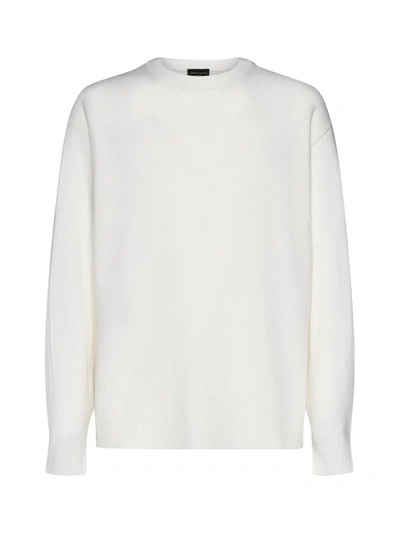 Shop Roberto Collina Sweaters In Ivory
