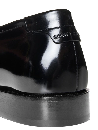 Shop Saint Laurent Flat Shoes In Black