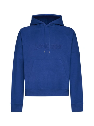 Shop Saint Laurent Sweaters In Blue