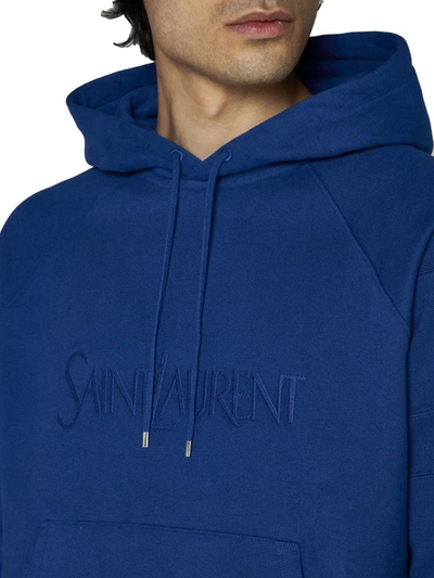 Shop Saint Laurent Sweaters In Blue