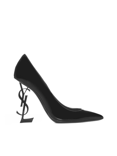 Shop Saint Laurent With Heel In Black