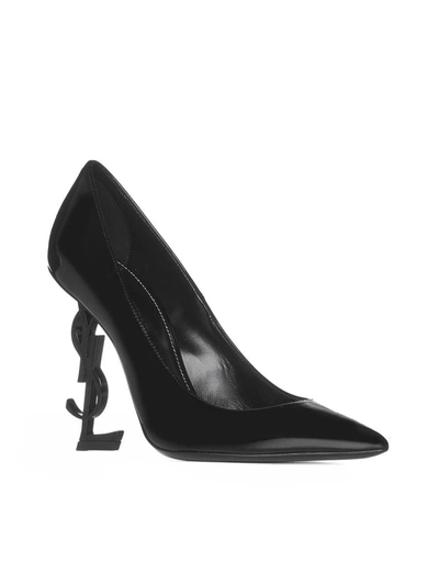 Shop Saint Laurent With Heel In Black