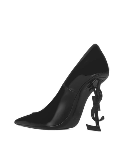 Shop Saint Laurent With Heel In Black