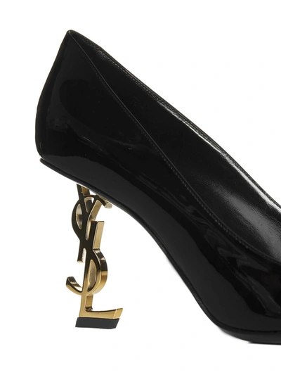 Shop Saint Laurent With Heel In Black