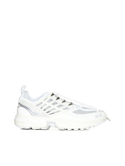 Shop Salomon Sneakers In White/vanilla Ice/lunar Rock