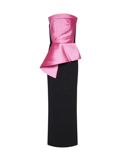 Shop Solace London Dresses In Rose Pink/black