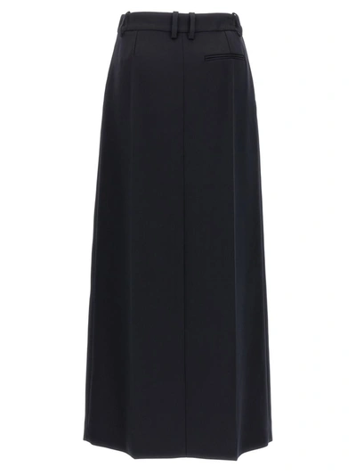 Shop Stella Mccartney Maxi Slit Skirt In Black