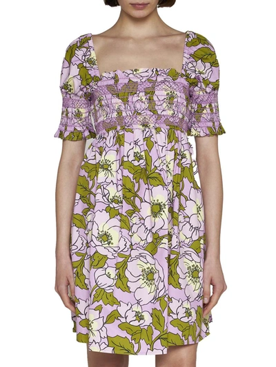 Shop Tory Burch Dresses In Pink Bold Flower