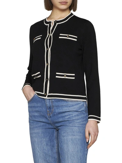Shop Tory Burch Sweaters In Black French Cream