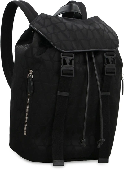 Shop Valentino Garavani - Nylon Backpack In Black
