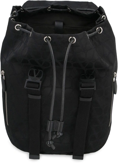 Shop Valentino Garavani - Nylon Backpack In Black