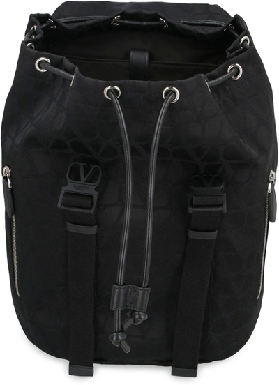 Valentino Toile Iconographe Backpack In Black
