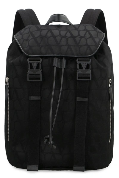 Valentino Toile Iconographe Backpack In Black