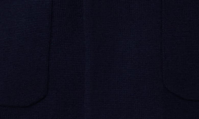 Shop Bugatchi Merino Wool Blend Knit Blazer In Navy