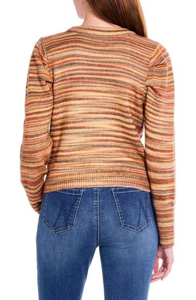 Shop Nic + Zoe Harvest Stripe Cardigan In Neutral Multi