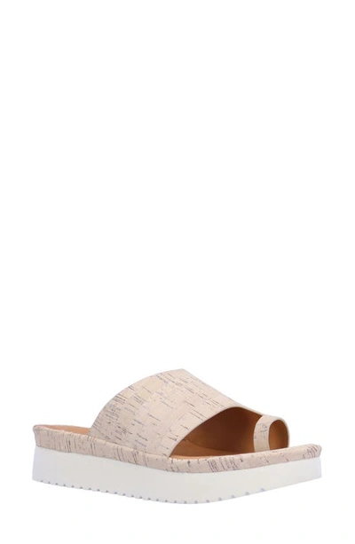 Shop L'amour Des Pieds Ahlina Platform Sandal In Whitewash