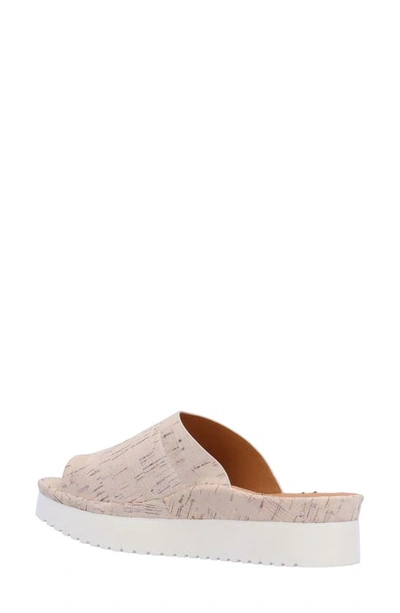 L'amour Des Pieds Ahlina Platform Sandal In Whitewash