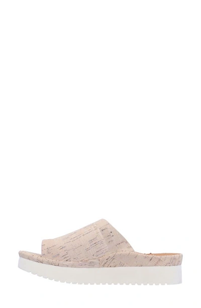 L'amour Des Pieds Ahlina Platform Sandal In Whitewash