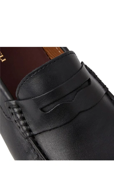 Shop Bruno Magli Xane Driving Penny Loafer In Black Leather