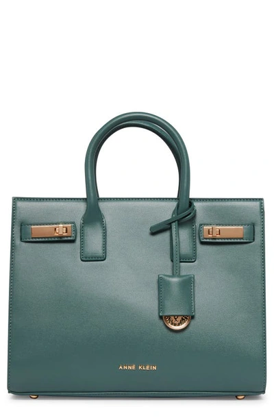 Shop Anne Klein Convertible East/west Satchel Bag In Rosemary