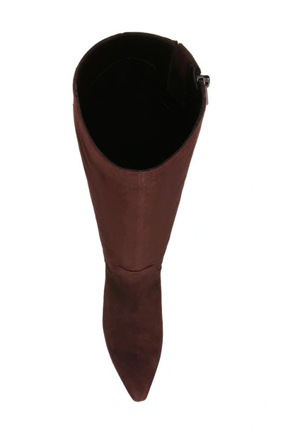 Shop Naturalizer Deesha Knee High Boot In Mahogany Brown Suede