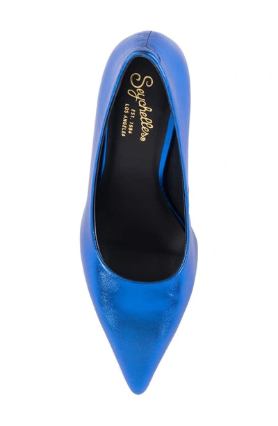 Seychelles Motive Pointed Toe Pump In Blue
